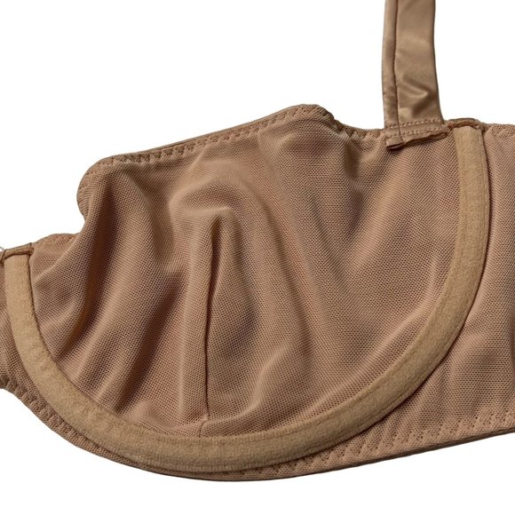 SKIMS Woven Shine Underwire Bra‎ 44D Pink Sand - Picture 6 of 10